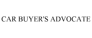 CAR BUYER'S ADVOCATE