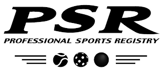 PSR PROFESSIONAL SPORTS REGISTRY