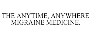 THE ANYTIME, ANYWHERE MIGRAINE MEDICINE.