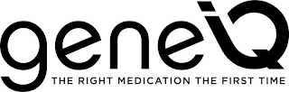 GENEIQ THE RIGHT MEDICATION THE FIRST TIME