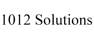 1012 SOLUTIONS