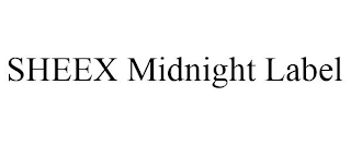 SHEEX MIDNIGHT LABEL