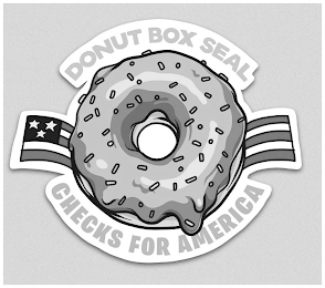 DONUT BOX SEAL CHECKS FOR AMERICA