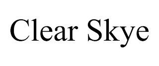CLEAR SKYE