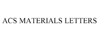 ACS MATERIALS LETTERS