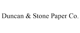 DUNCAN & STONE PAPER CO.