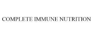 COMPLETE IMMUNE NUTRITION