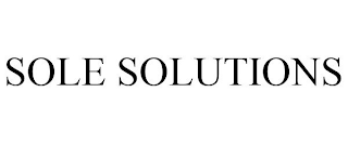 SOLE SOLUTIONS