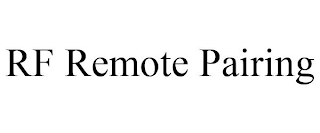 RF REMOTE PAIRING