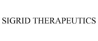 SIGRID THERAPEUTICS