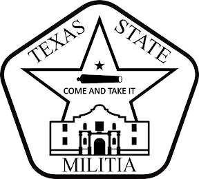 TEXAS STATE MILITIA COME AND TAKE IT