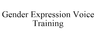 GENDER EXPRESSION VOICE TRAINING