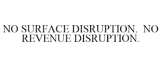 NO SURFACE DISRUPTION. NO REVENUE DISRUPTION.