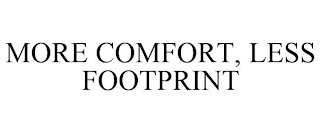 MORE COMFORT, LESS FOOTPRINT