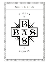 BAS BAS HIERBAS LIQUEUR PRODCUTO DE ESPANA