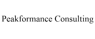 PEAKFORMANCE CONSULTING