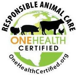 RESPONSIBLE ANIMAL CARE ONE HEALTH CERTIFIED ONEHEALTHCERTIFIED.ORG