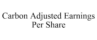 CARBON ADJUSTED EARNINGS PER SHARE