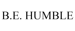 B.E. HUMBLE