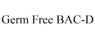 GERM FREE BAC-D