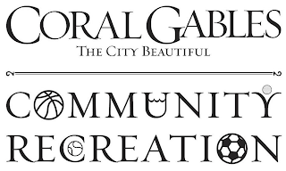 CORAL GABLES THE CITY BEAUTIFUL COMMUNITY RECREATION