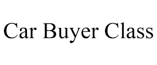 CAR BUYER CLASS