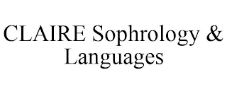 CLAIRE SOPHROLOGY & LANGUAGES