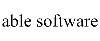 ABLE SOFTWARE