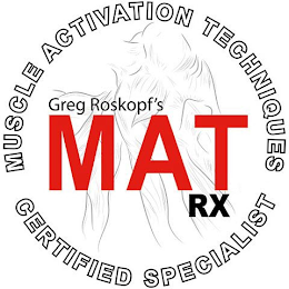 MUSCLE ACTIVATION TECHNIQUES GREG ROSKOPF'S MAT RX CERTIFIED SPECIALIST