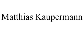 MATTHIAS KAUPERMANN