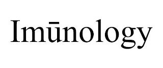 IMUNOLOGY