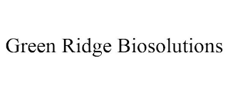 GREEN RIDGE BIOSOLUTIONS