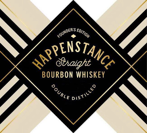 FOUNDER'S EDITION HAPPENSTANCE STRAIGHT BOURBON WHISKEY DOUBLE DISTILLED