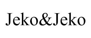 JEKO&JEKO