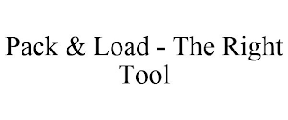 PACK & LOAD - THE RIGHT TOOL