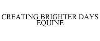 CREATING BRIGHTER DAYS EQUINE