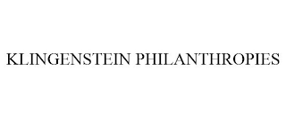 KLINGENSTEIN PHILANTHROPIES