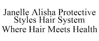 JANELLE ALISHA PROTECTIVE STYLES HAIR SYSTEM WHERE HAIR MEETS HEALTH