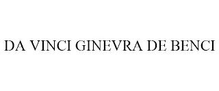 DA VINCI GINEVRA DE BENCI