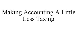 MAKING ACCOUNTING A LITTLE LESS TAXING