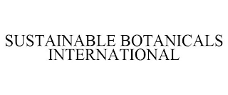 SUSTAINABLE BOTANICALS INTERNATIONAL