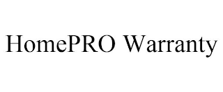 HOMEPRO WARRANTY