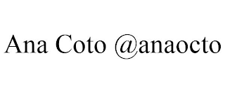 ANA COTO @ANAOCTO