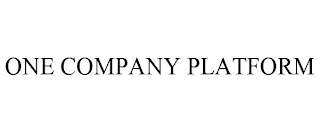 ONE COMPANY PLATFORM