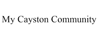 MY CAYSTON COMMUNITY