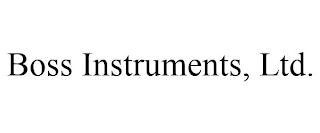 BOSS INSTRUMENTS, LTD.