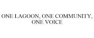 ONE LAGOON, ONE COMMUNITY, ONE VOICE