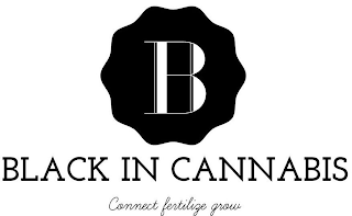 B BLACK IN CANNABIS CONNECT FERTILIZE GROW