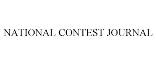 NATIONAL CONTEST JOURNAL