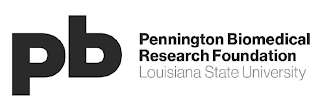 PB PENNINGTON BIOMEDICAL RESEARCH FOUNDATION LOUISIANA STATE UNIVERSITY